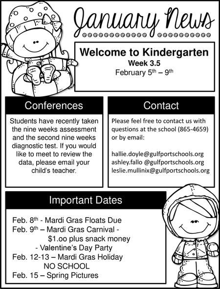 Welcome to Kindergarten Welcome to Kindergarten