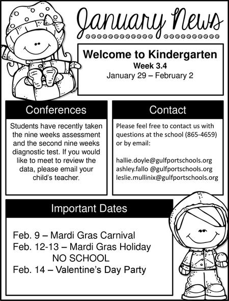 Welcome to Kindergarten Welcome to Kindergarten