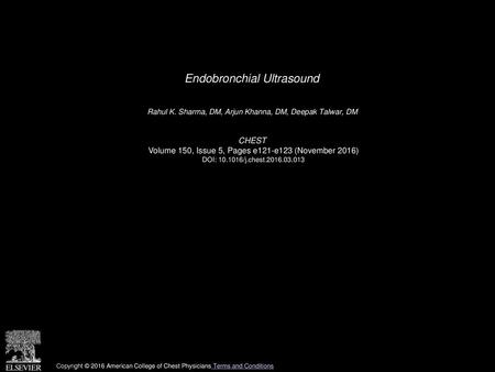 Endobronchial Ultrasound