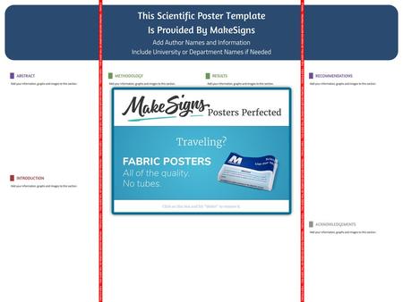 This Scientific Poster Template Is Provided By MakeSigns