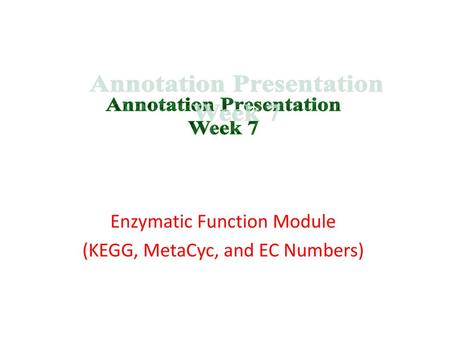 Annotation Presentation