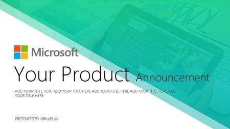 Your Product Announcement