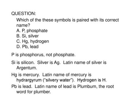 P is phosphorus, not phosphate.