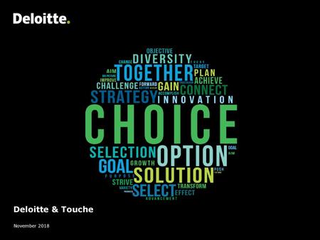 Deloitte & Touche November 2018.