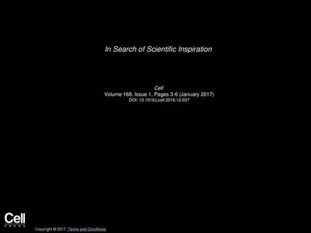 In Search of Scientific Inspiration