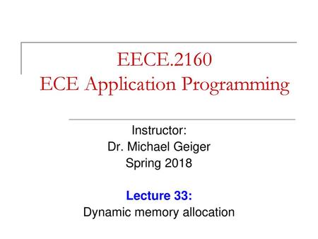 EECE.2160 ECE Application Programming