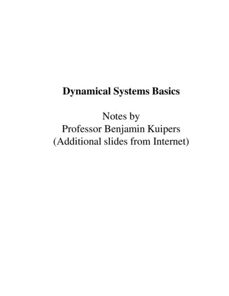 Dynamical Systems Basics