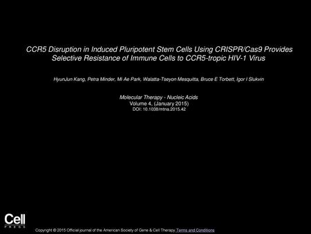 Molecular Therapy - Nucleic Acids