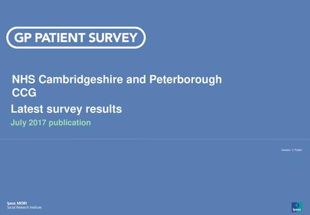 NHS Cambridgeshire and Peterborough CCG