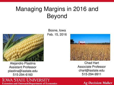 Managing Margins in 2016 and Beyond