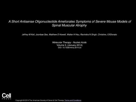 Molecular Therapy - Nucleic Acids