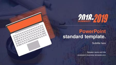 PowerPoint standard template.