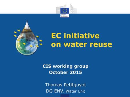 EC initiative on water reuse