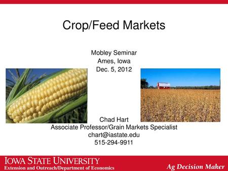 Associate Professor/Grain Markets Specialist