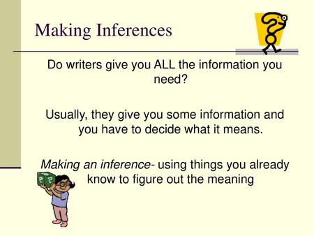 Do writers give you ALL the information you need?