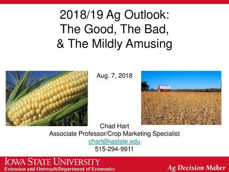 Associate Professor/Crop Marketing Specialist