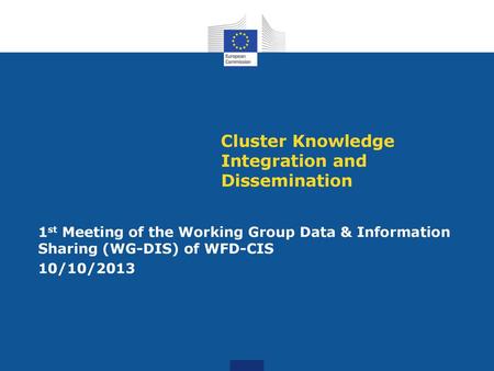 Cluster Knowledge Integration and Dissemination