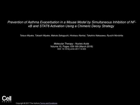 Molecular Therapy - Nucleic Acids