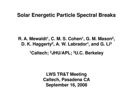 Solar Energetic Particle Spectral Breaks