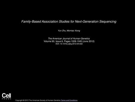 Family-Based Association Studies for Next-Generation Sequencing