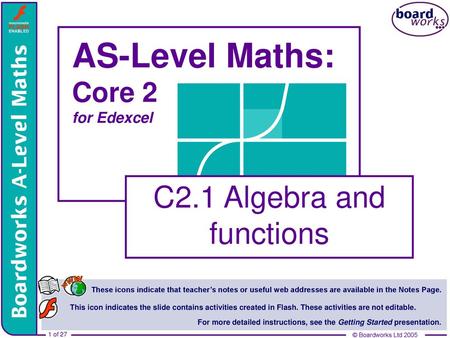 AS-Level Maths: Core 2 for Edexcel