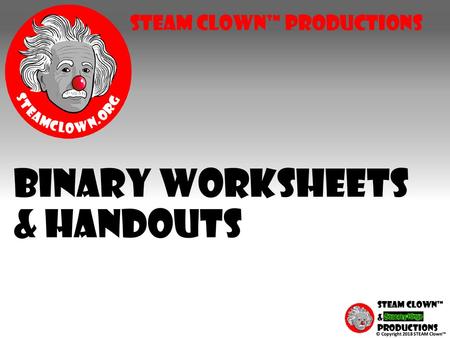 Binary Worksheets & Handouts