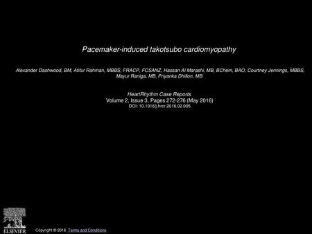 Pacemaker-induced takotsubo cardiomyopathy