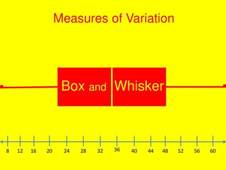 . . Box and Whisker Measures of Variation Measures of Variation 8 12