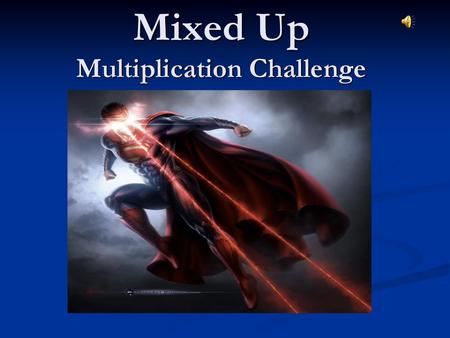 Mixed Up Multiplication Challenge