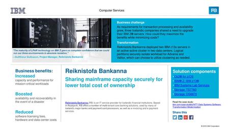 Computer Services Business challenge