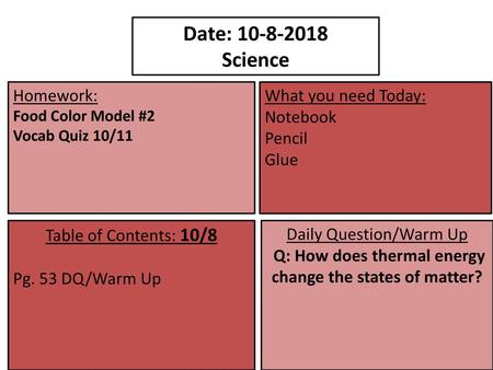 Q: How does thermal energy change the states of matter?