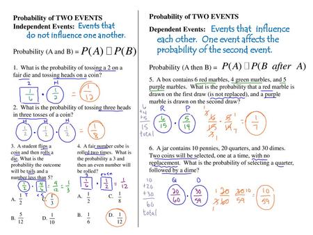 Probability of TWO EVENTS