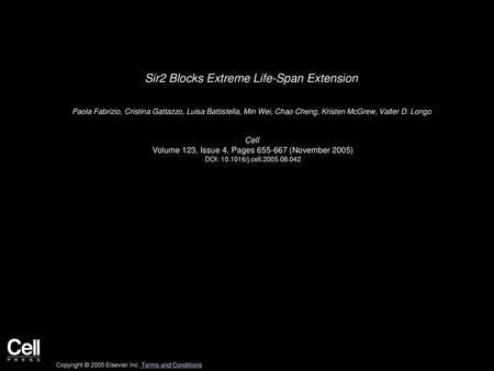 Sir2 Blocks Extreme Life-Span Extension