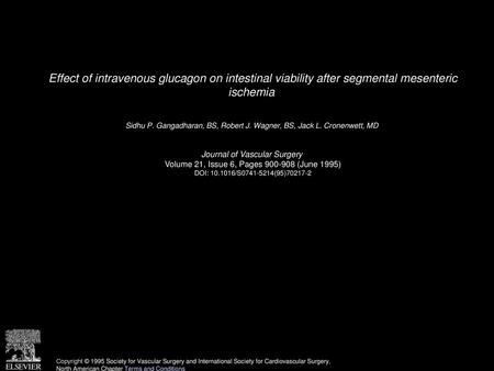 Sidhu P. Gangadharan, BS, Robert J. Wagner, BS, Jack L. Cronenwett, MD 