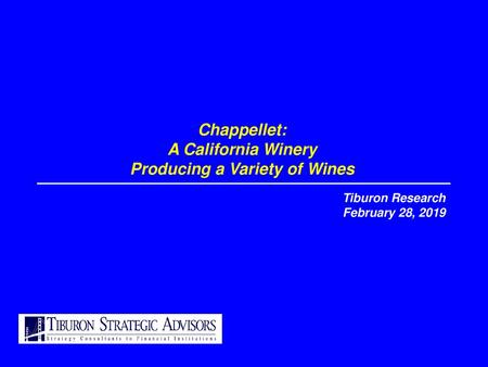 Chappellet: A California Winery Producing a Variety of Wines