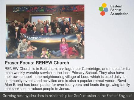 Prayer Focus: RENEW Church