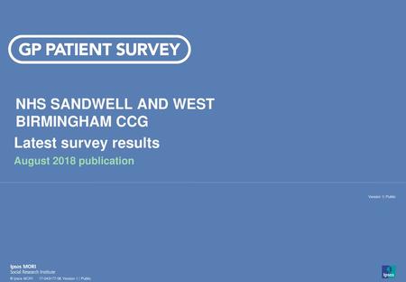 NHS SANDWELL AND WEST BIRMINGHAM CCG