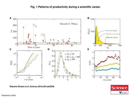 Fig. 1 Patterns of productivity during a scientific career.