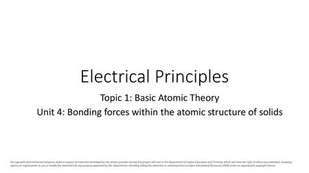 Electrical Principles