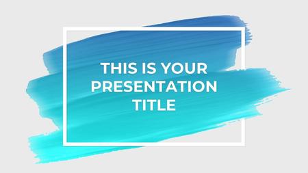 THIS IS YOUR PRESENTATION TITLE. INSTRUCTIONS FOR USE EDIT IN POWERPOINT® Click on the button under the presentation preview that says Download as PowerPoint.