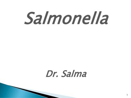 Salmonella Dr. Salma.