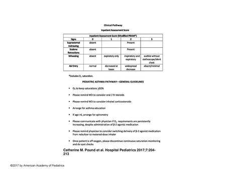 Catherine M. Pound et al. Hospital Pediatrics 2017;7: