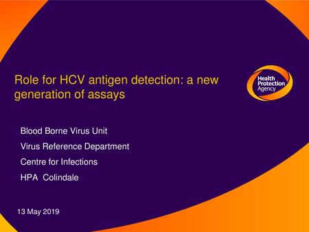 Role for HCV antigen detection: a new generation of assays