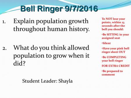 Student Leader: Shayla