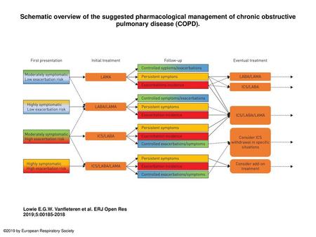 Schematic overview of the suggested pharmacological management of chronic obstructive pulmonary disease (COPD). Schematic overview of the suggested pharmacological.