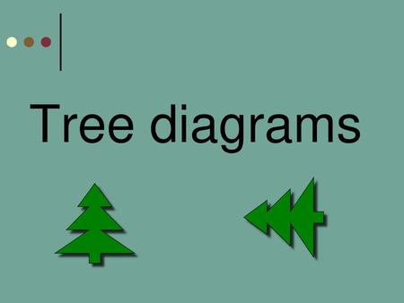 Tree diagrams.