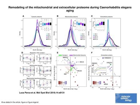 Remodeling of the mitochondrial and extracellular proteome during Caenorhabditis elegans aging Remodeling of the mitochondrial and extracellular proteome.