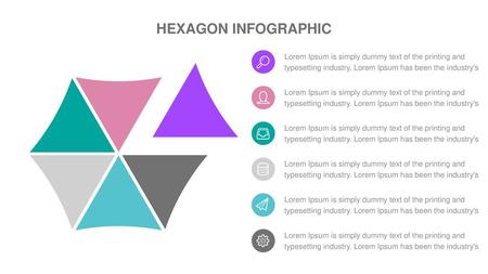 HEXAGON INFOGRAPHIC Lorem Ipsum is simply dummy text of the printing and typesetting industry. Lorem Ipsum has been the industry's Lorem Ipsum is simply.