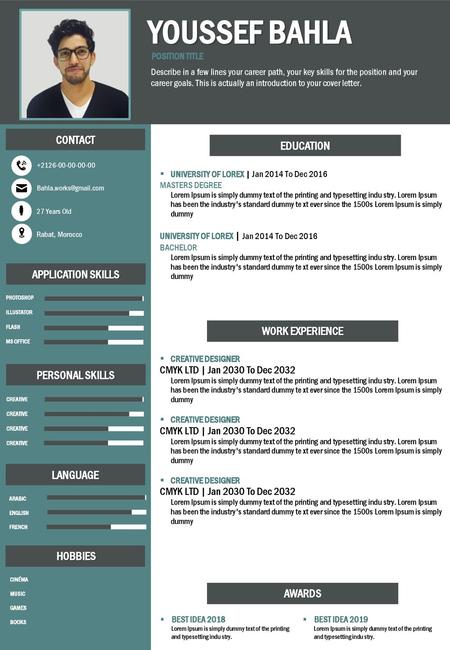 YOUSSEF BAHLA CONTACT EDUCATION APPLICATION SKILLS WORK EXPERIENCE