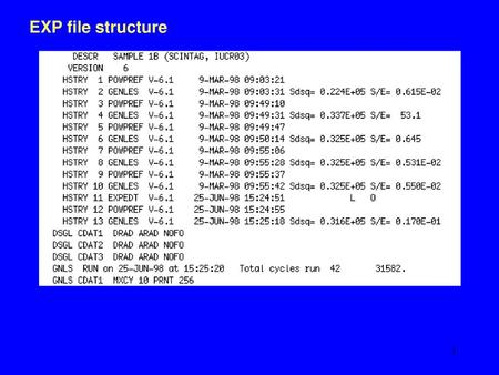 EXP file structure.